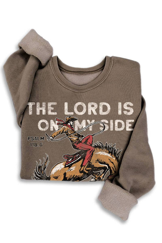 THE LORD IS ON MY SIDE MINERAL SWEATSHIRTS
