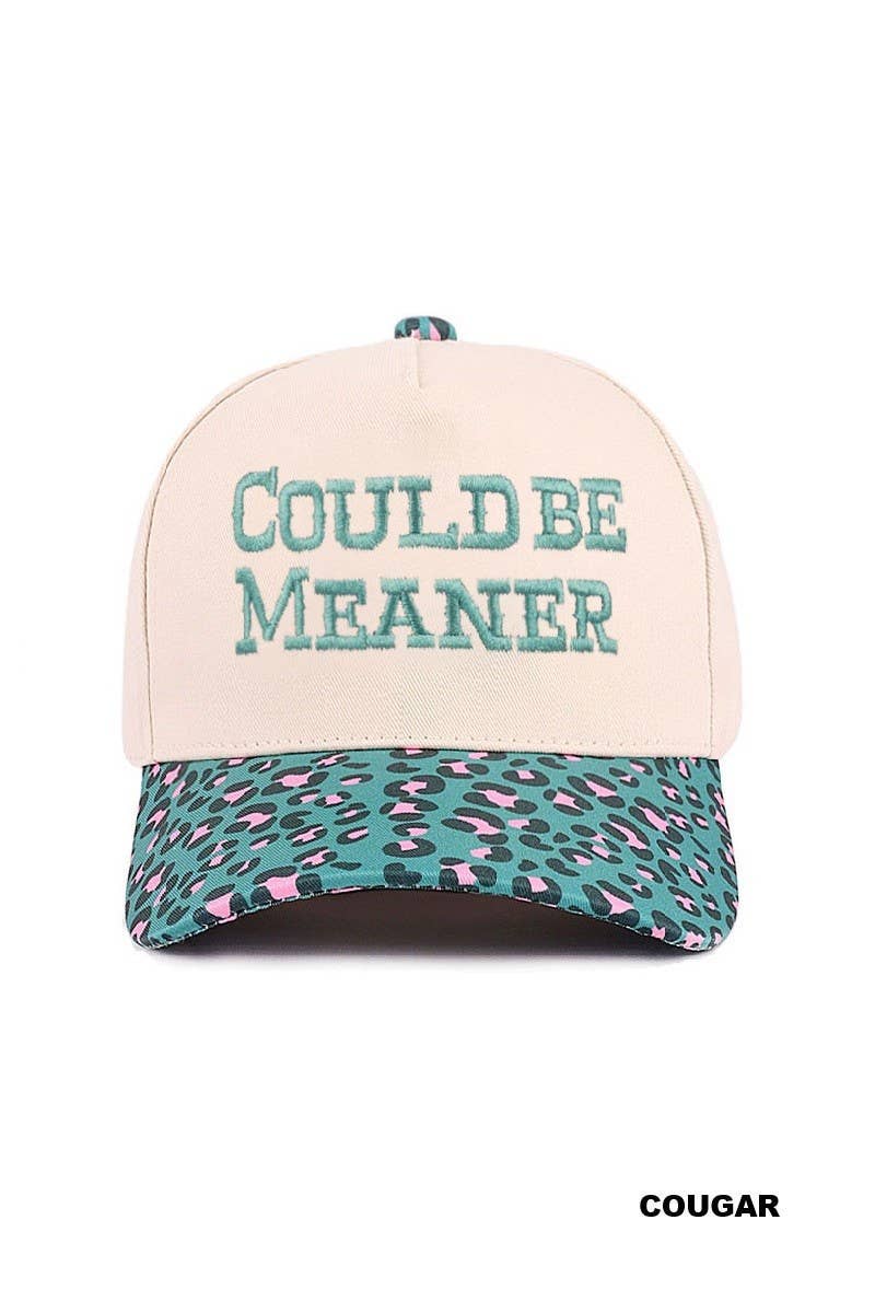 Could Be Meaner Two Tone Cotton Cap