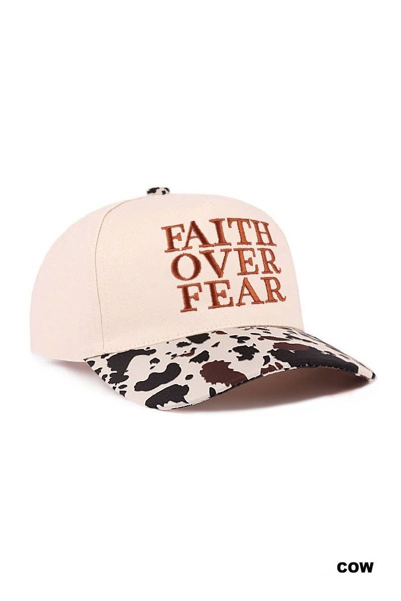 Faith Over Fear Two Tone Cotton Hat