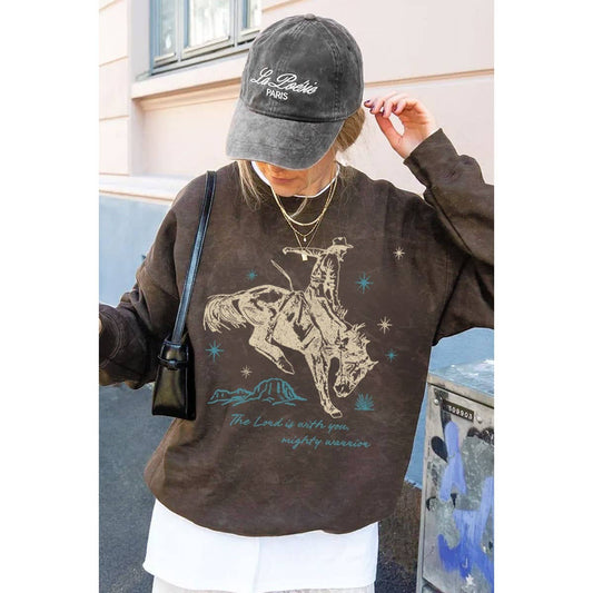 THE LORD IS WITH YOU MINERAL GRAPHIC SWEATSHIRTS