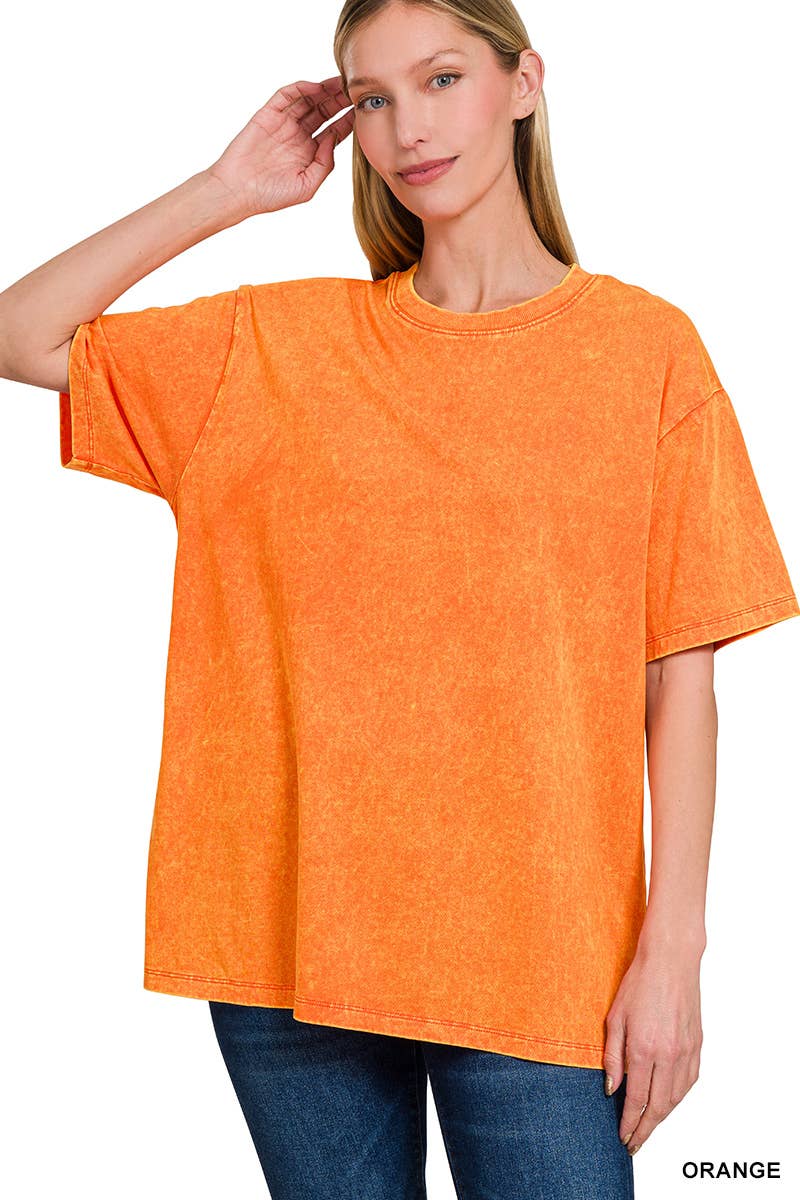 Vintage Wash Oversize Cotton Tee
