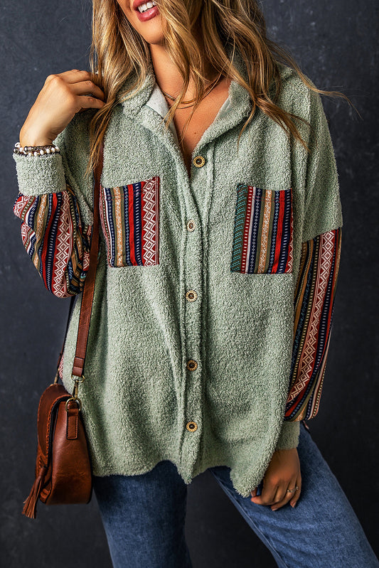 Laurel Green Boho Shacket