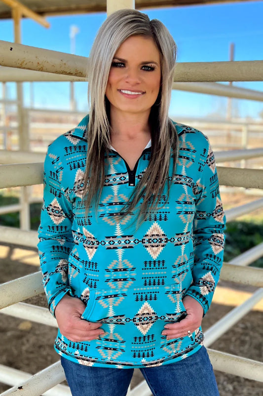 Laramie Kreek Pullover Blue