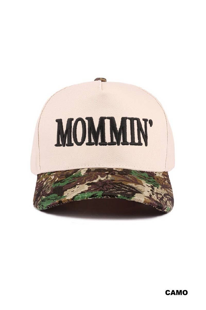 Mommin' Two Tone Canvas Cotton Cap