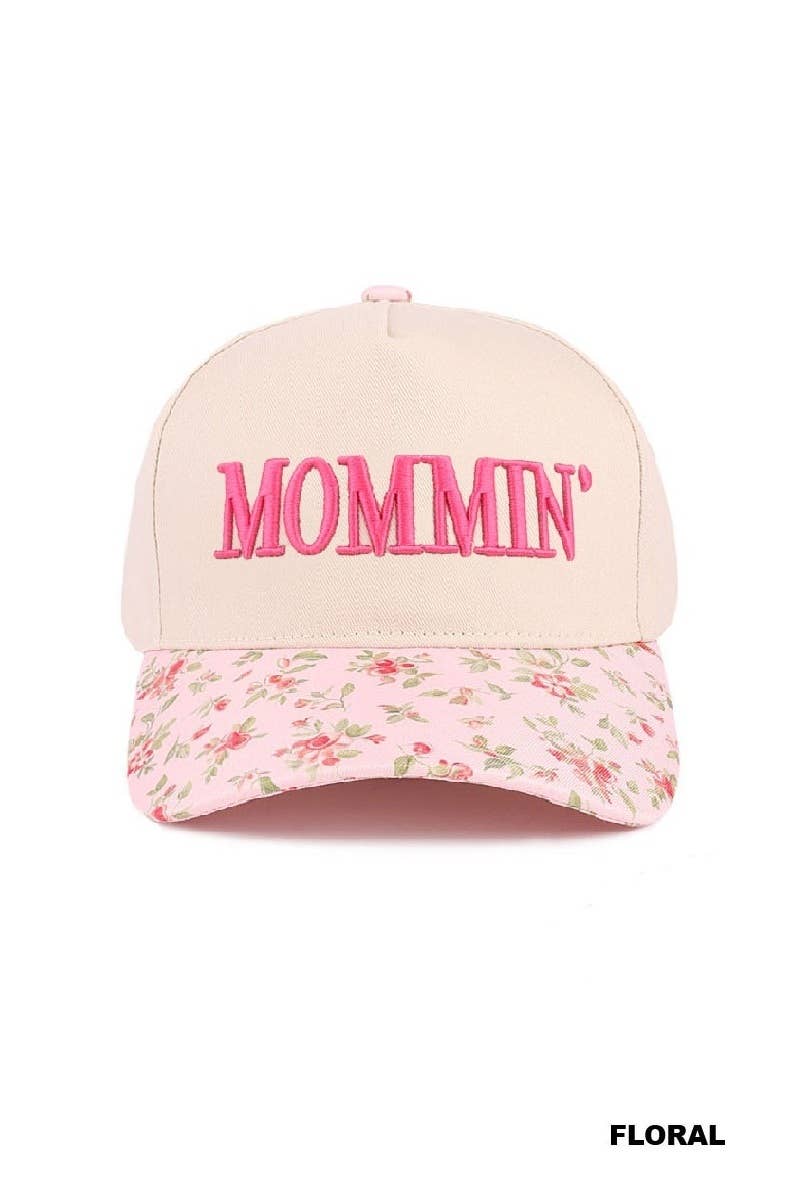 Mommin' Two Tone Canvas Cotton Cap
