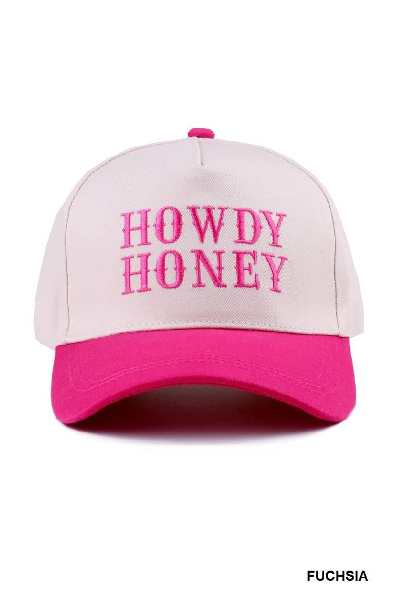 Howdy Honey Two-tone Canvas Cotton Cap