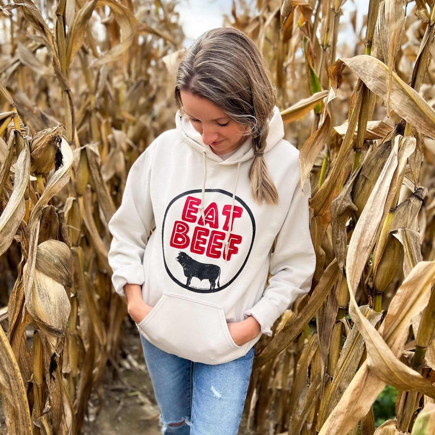 EAT BEEF - Hooded Sweatshirt