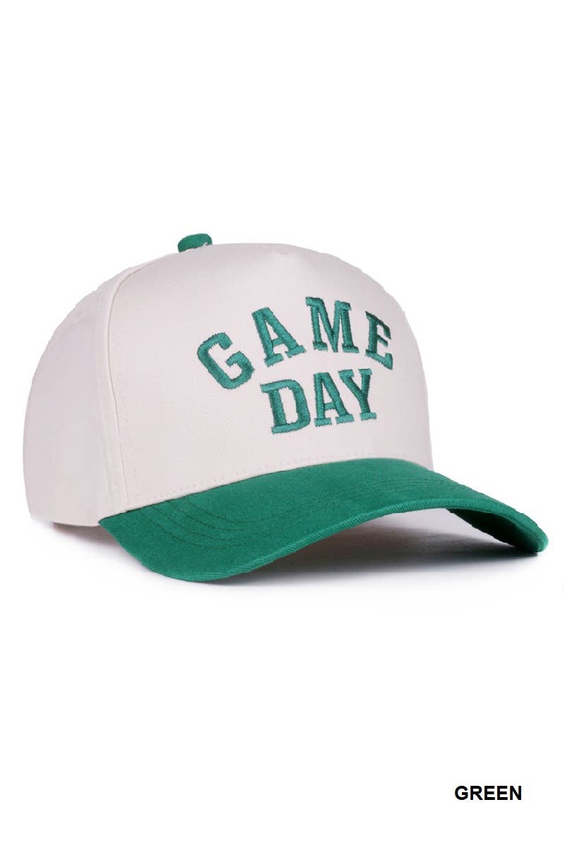 Game Day Two Tone Canvas Cotton Cap