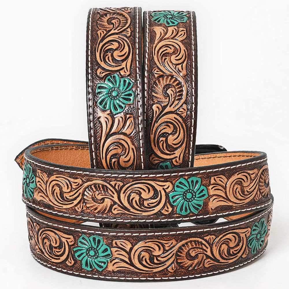Hand Painted Western Leather Belt
