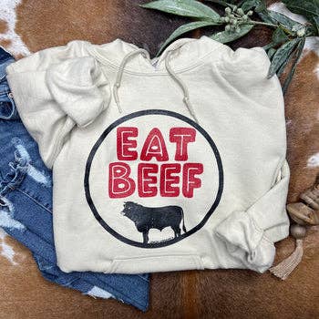 EAT BEEF - Hooded Sweatshirt