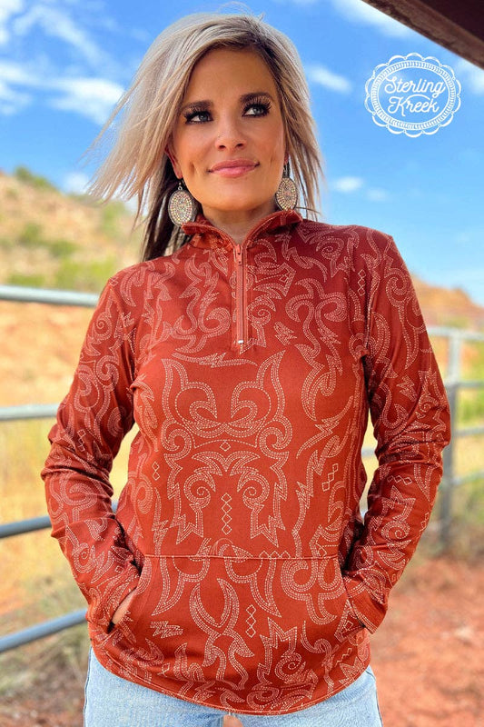 The Rustic Ranch Rust Pullover