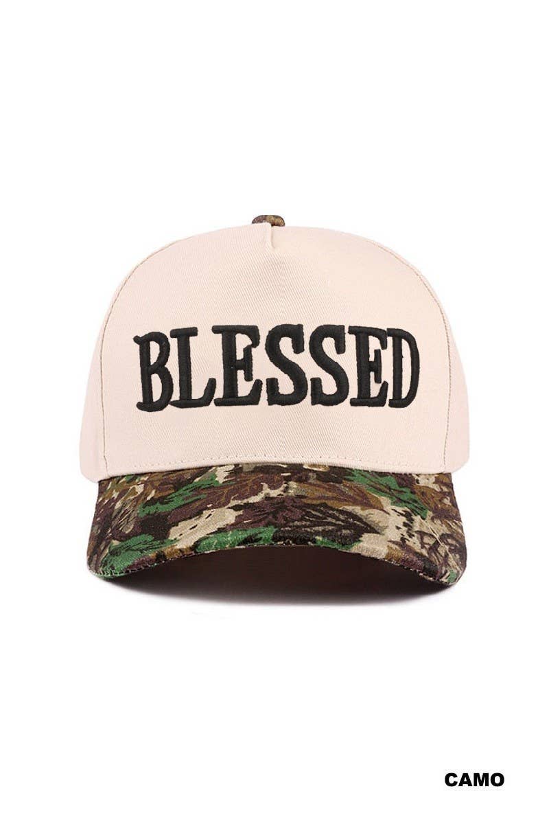 Blessed Two Tone Cotton Cap