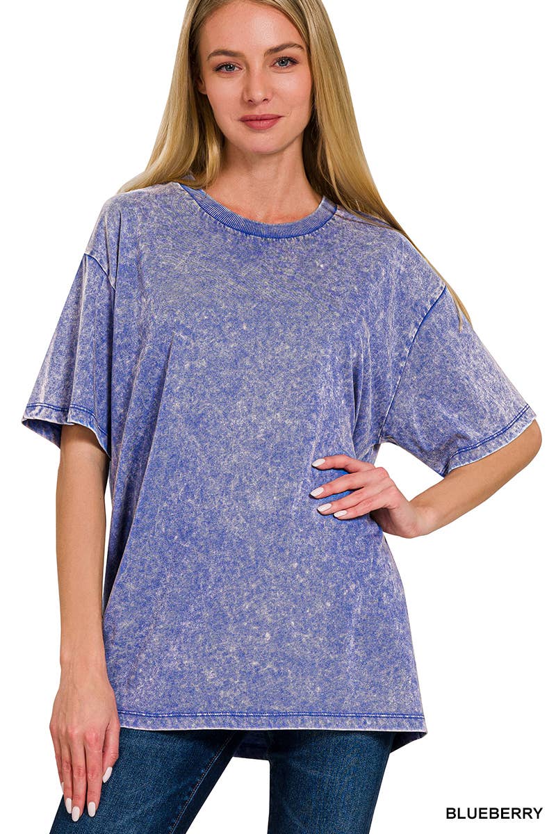 Vintage Wash Oversize Cotton Tee