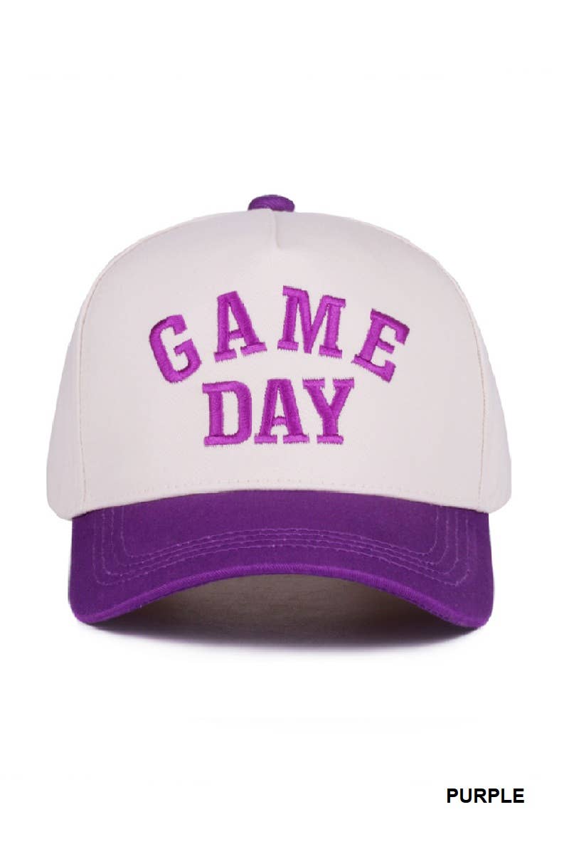 Game Day Two Tone Canvas Cotton Cap