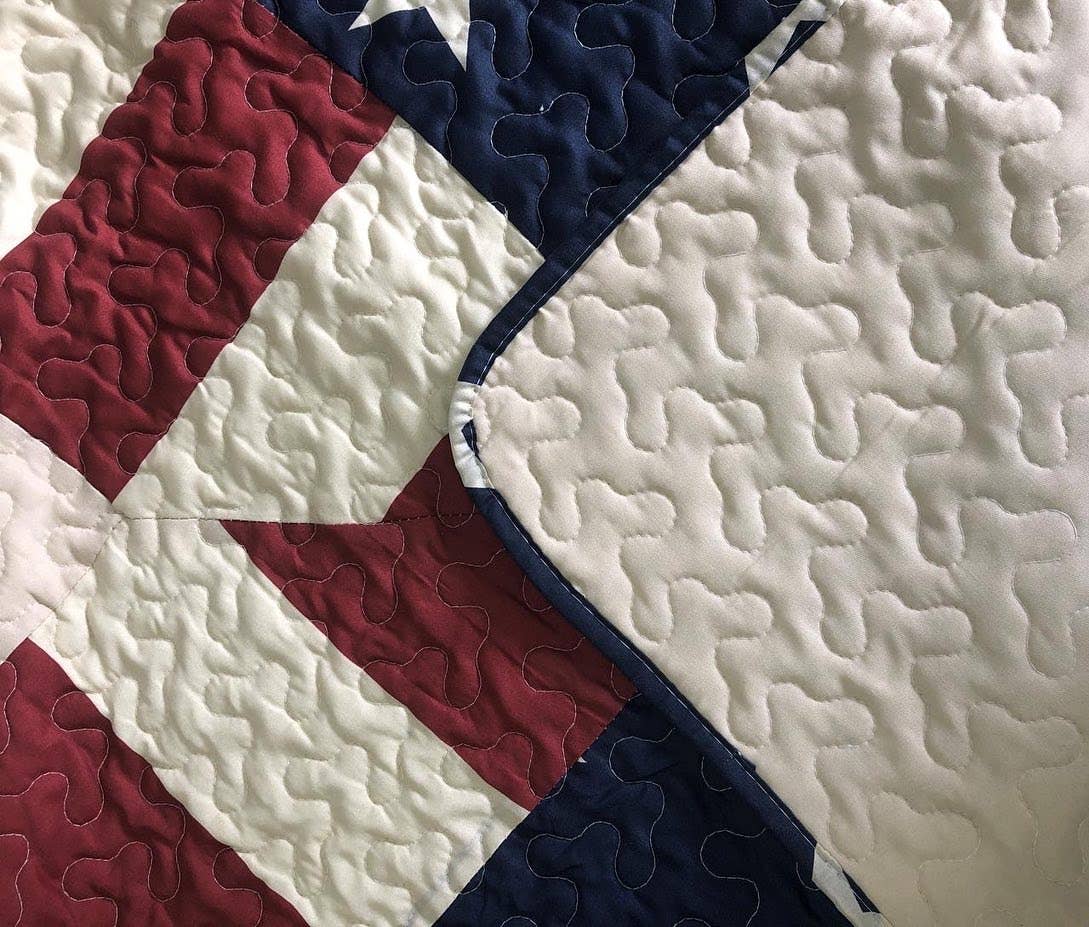 American Flag 3pc Bedspread Quilt