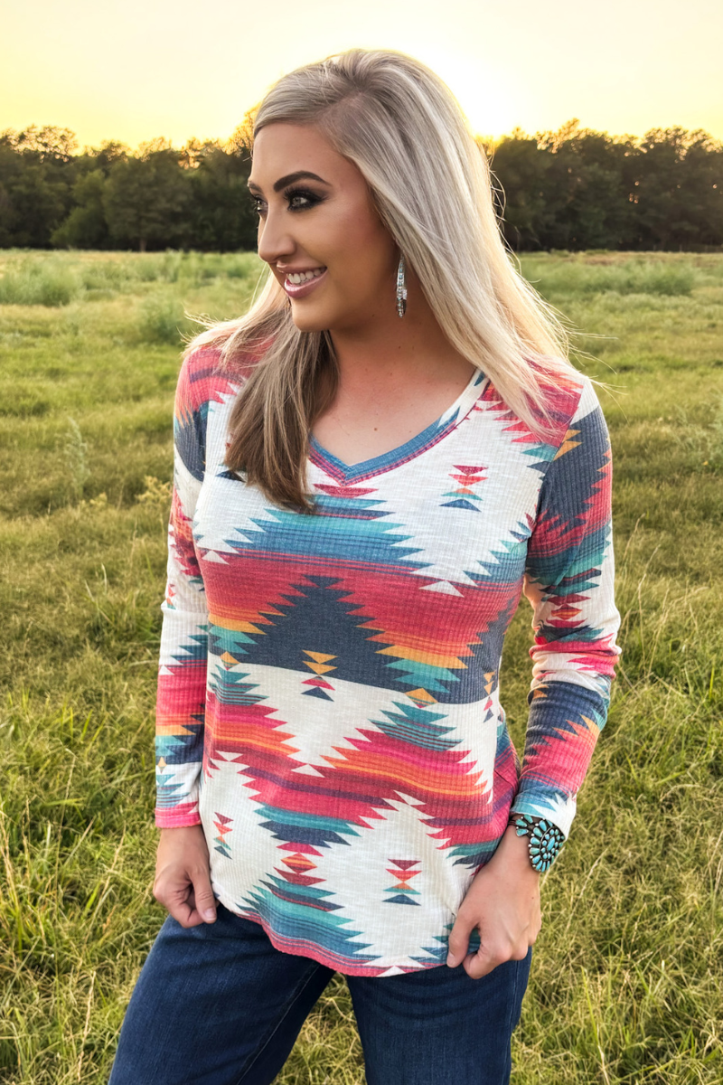 Santa Fe Aztec Top