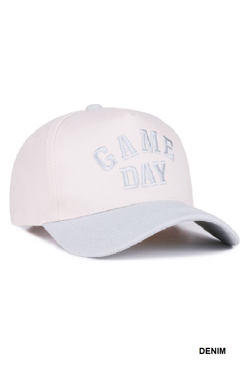 Game Day Two Tone Canvas Cotton Cap