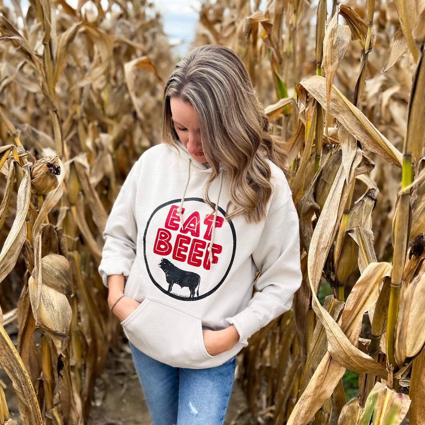 EAT BEEF - Hooded Sweatshirt