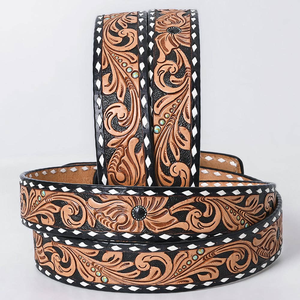 ADBLF279 Genuine American Leather Belt Men and Women