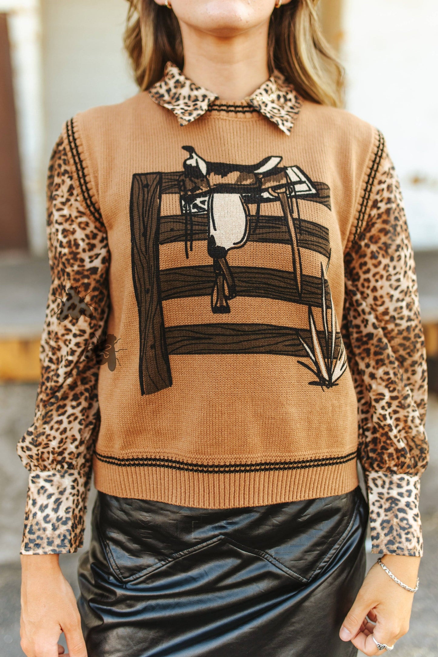 WESTERN WILD *LEOPARD Shirt