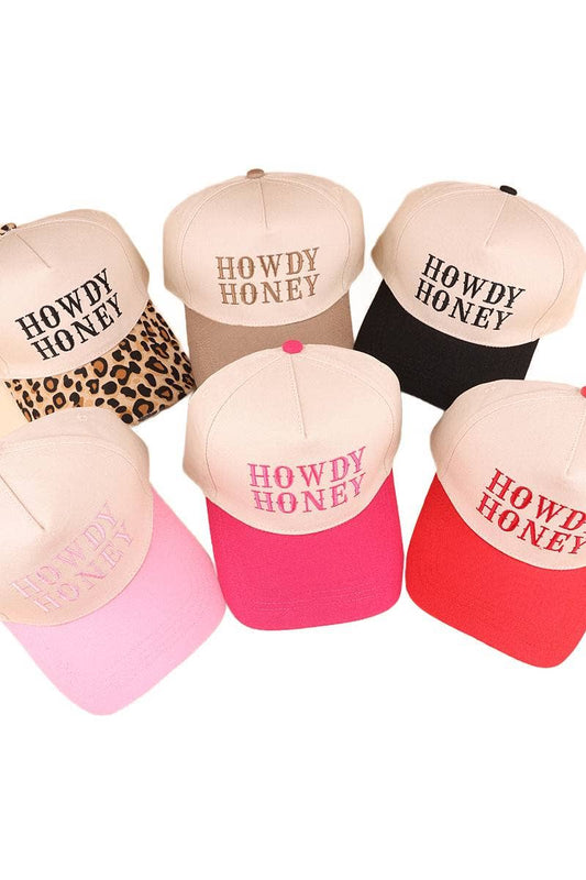 Howdy Honey Two-tone Canvas Cotton Cap