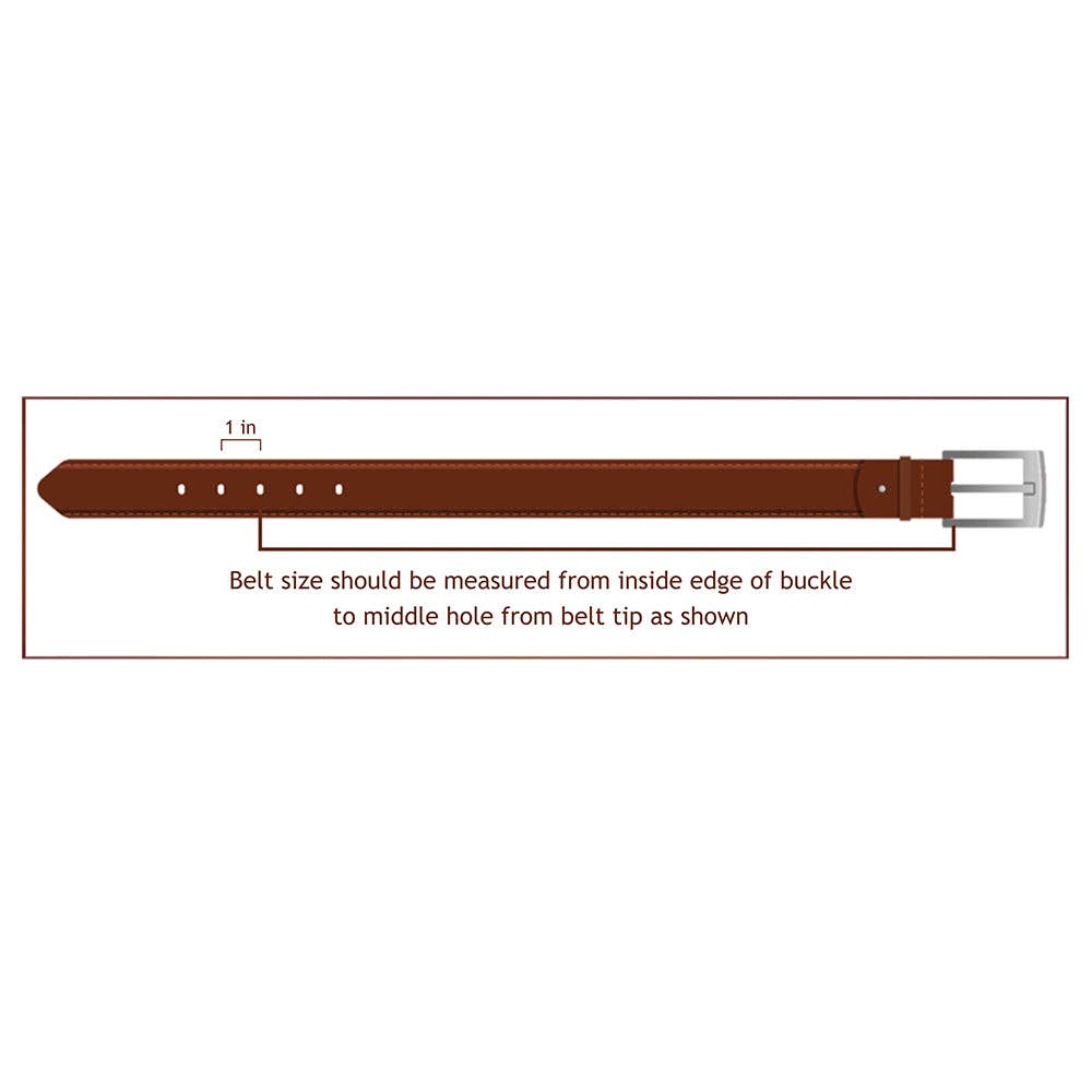 Tan Floral Tooled Leather Belt with Turquoise Accents and Whipstitch Edge