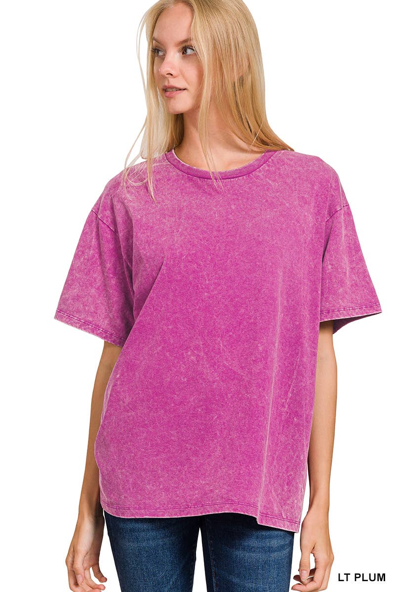 Vintage Wash Oversize Cotton Tee