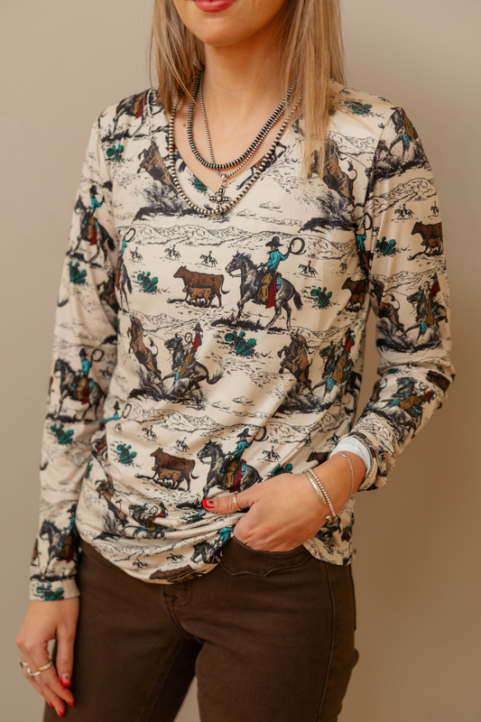 Day Workin Long Sleeve Top