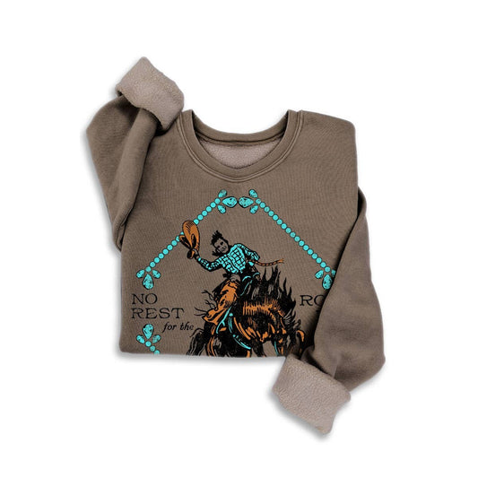 NO REST FOR THE ROWDY  MINERAL GRAPHIC SWEATSHIRTS