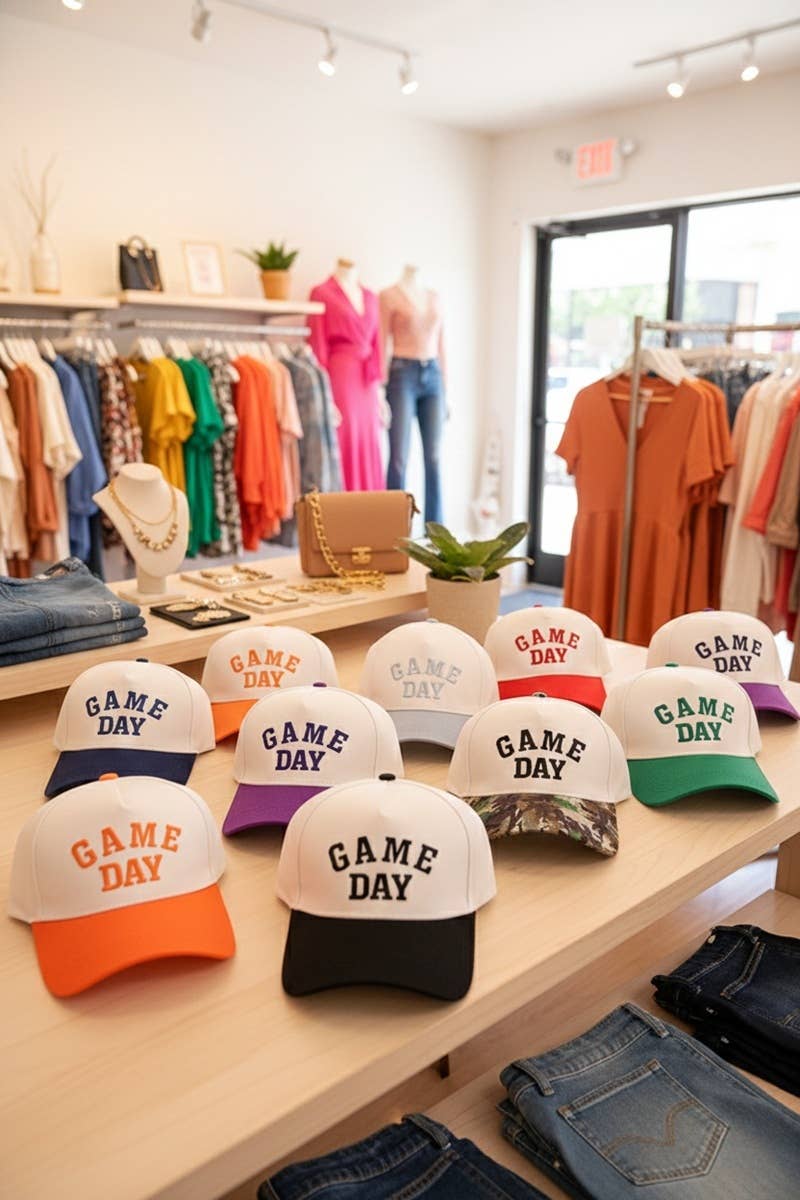 Game Day Two Tone Canvas Cotton Cap