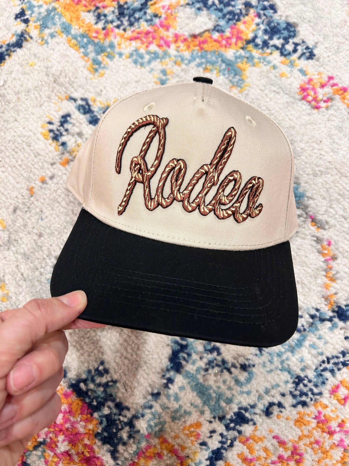 Rodeo Rope Trucker Hat | Western | Cowboy Cap | Yeehaw
