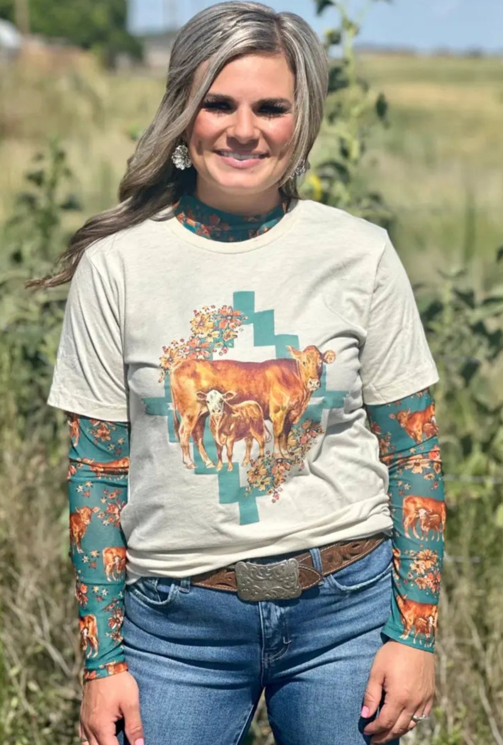Home Is Where The Pair Is Cow Tee