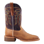 R. Watson Men Cowhide Tuscan Tan with a Vino Top  11 inches high Boot