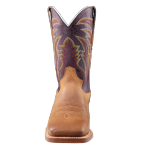 R. Watson Men Cowhide Tuscan Tan with a Vino Top  11 inches high Boot